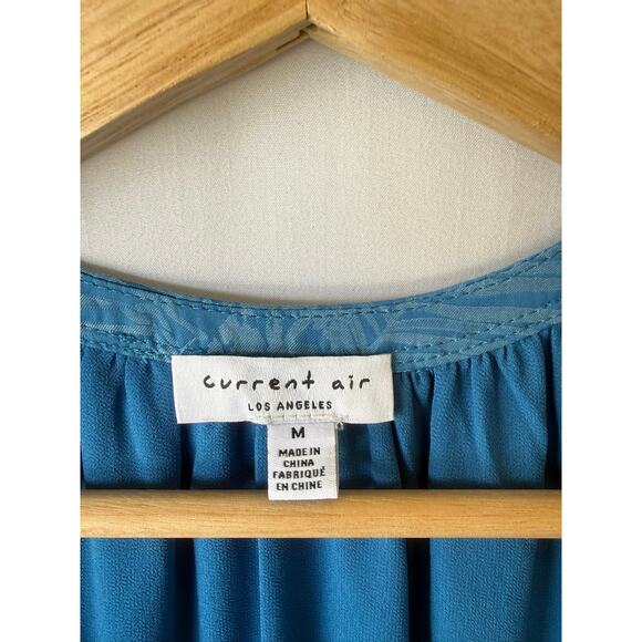 Current Air Blue Tiered Midi Dress- Size Medium - Picture 2 of 6